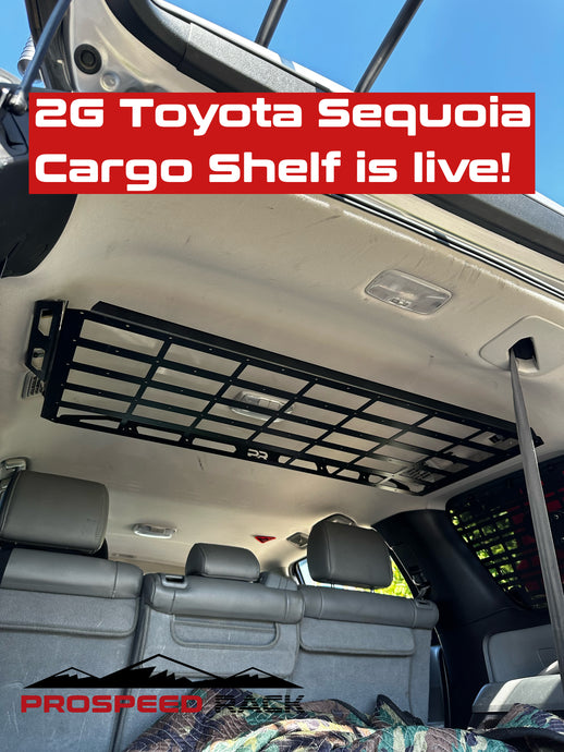 2008-2023 2G Toyota Sequoia Cargo (Attic) Shelf is live!