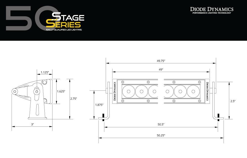 Diode Dynamics Stage Series Classic Light Bar – Prospeed Rack